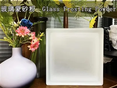 Mozayik vè ak saten efè-glas dekorasyon